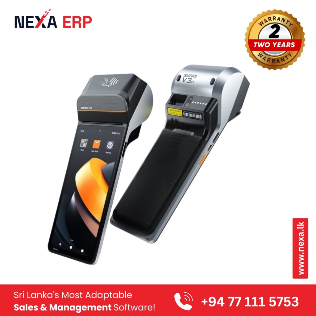 SUNMI V3 Mobile POS Terminal - Android Smart POS with Inbuilt Printer and 2D Scanner