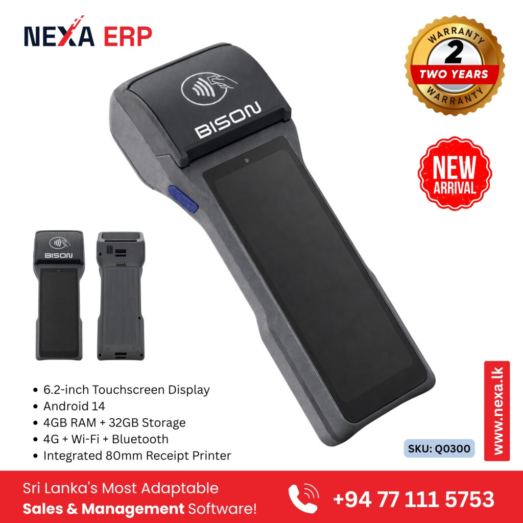BISON Portable Android POS Terminal with 80mm Receipt Printer